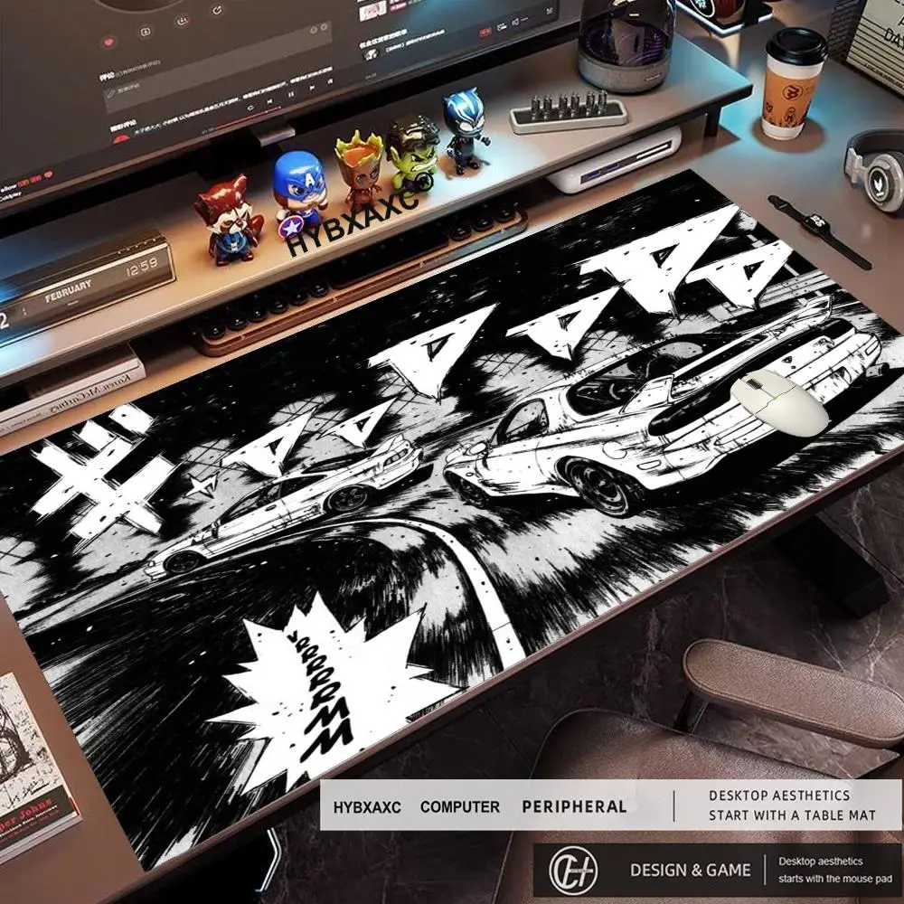 

HD Black And White Drift Cars Mouse Pad Gamer XL HD Home Large New Mousepad keyboard pad Carpet Gaming laptop Desktop Mouse Pad
