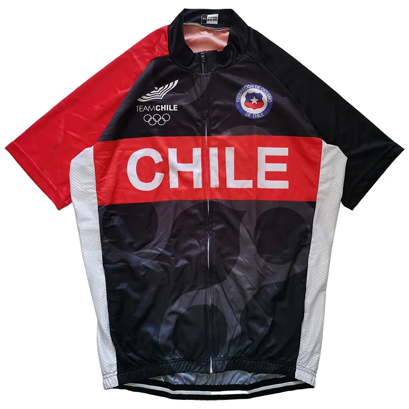 Summer Chile Short Sleeve Road Cycling Jersey Bicycl Jacket Run Climbing Chile Shirt Clothes Bike Anti-Slip Downhill Fishing Top