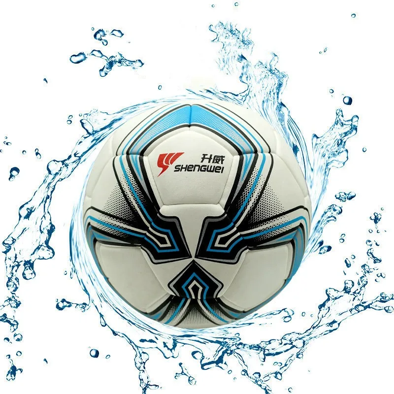 Size 5 Heat Bond Football Ball Thicken PU Wear-resistant Anti-slip Training Soccer Adults Team Competition Seamless Footy Ball