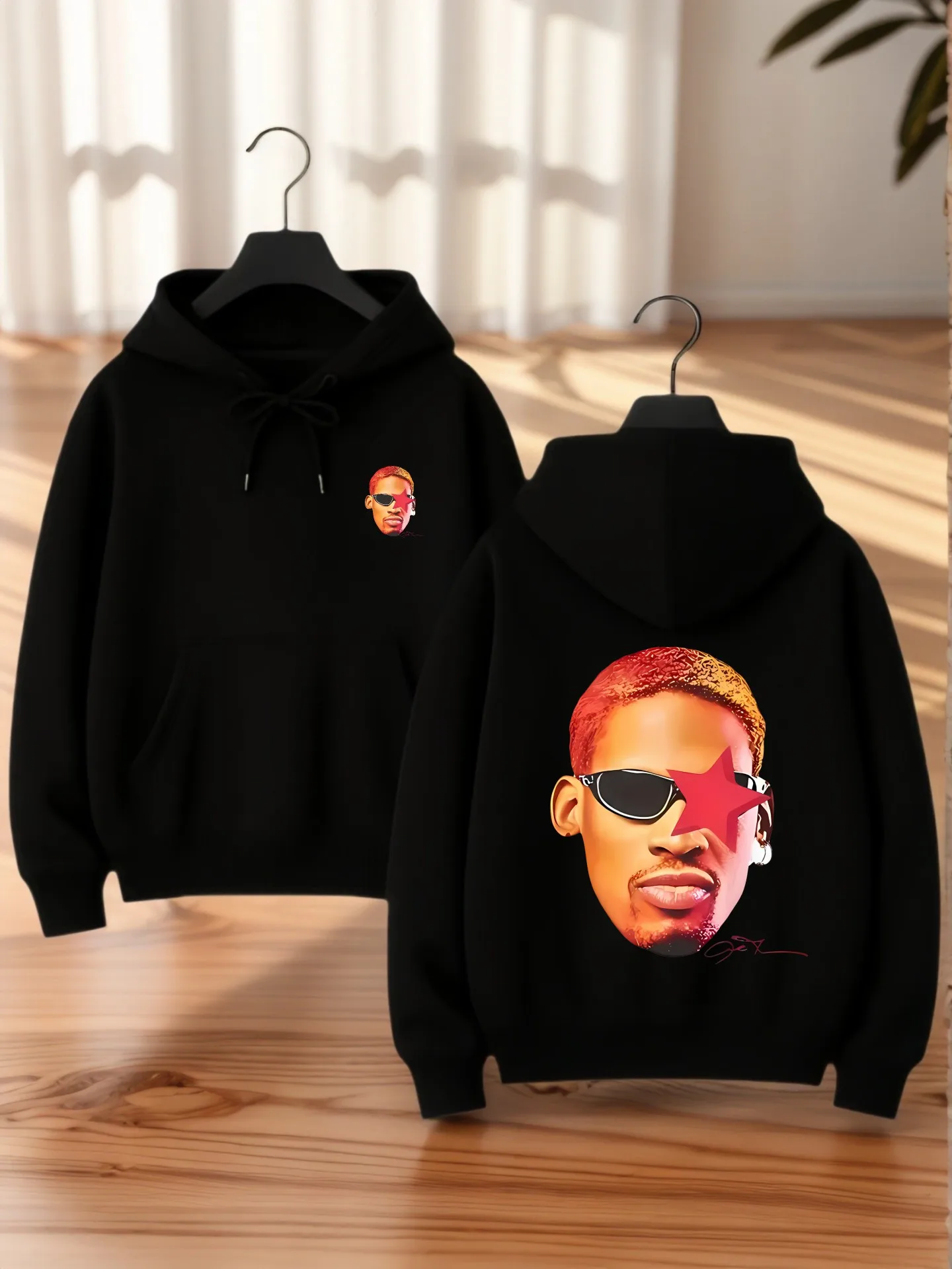 Dia De Los Muertos Sudadera con capucha gráfica para mujer, diseño estético, mezcla de algodón, uso diario informal, para adolescentes