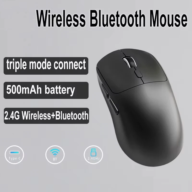 

New 2.4GHz Bluetooth Gaming Mouse Wireless For Type-C Rechargeable Tri-Model Mini Portable Wireless Bluetooth Mouse 2025