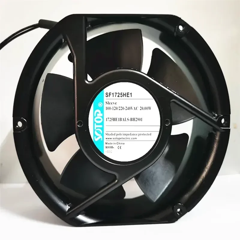 For SOTOP: SF1725HE1 100-120/220-240VAC 20W wide voltage cabinet cooling fan fan