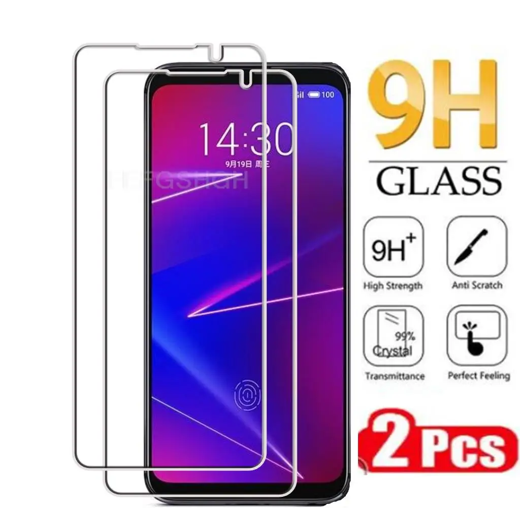 2 Stück Schutz gehärtetes Glas für Meizu 16. 16 16x Meizu16 6 "2018 Displays chutz folie