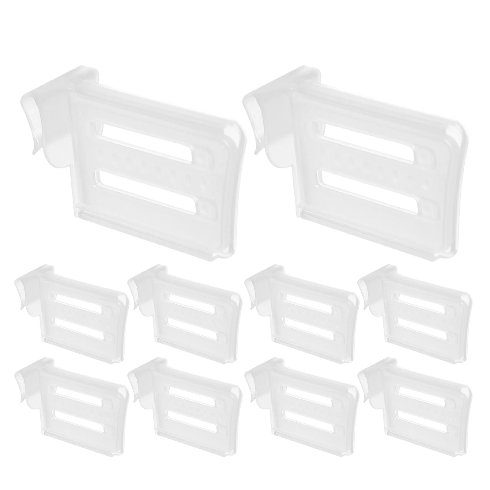 

12Pcs Fridge Partition Boards for Refrigerator Side Door Clip-on Use Heavy-Duty PP Material Adjustable Divider for Drawer and