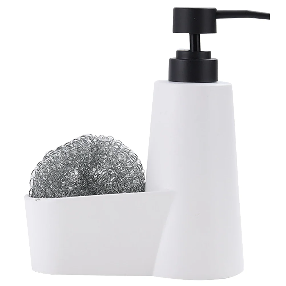 

Soap Dispenser for Kitchen Press Bottle Dish and Sponge Holder with Propane Gas Regulator