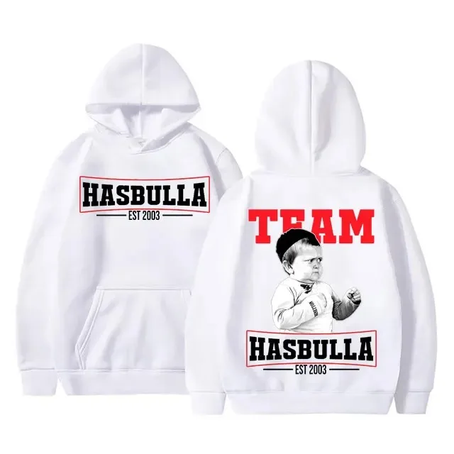 Funny Team Hasbulla Magomedov Russia Mini Khabib Blogger Fighting Meme Hoodie Male Hip Hop Hoodies Men Women Fashion Sweatshirt