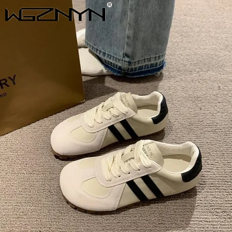 2024 New Spring And Autumned Thick-soled Lightweight Sneakers For Women All-match  Popular Retro Sport Leisure Shoes Hot Sale