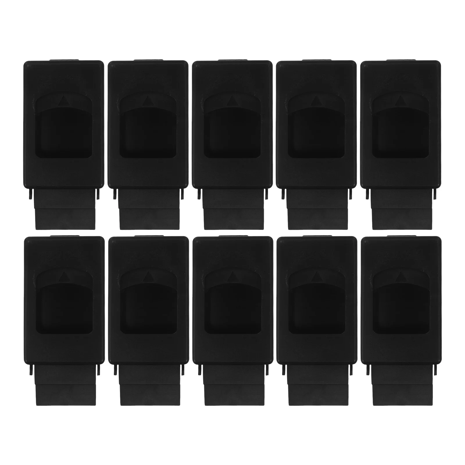 

10Pcs Push Pull Hidden Cabinet Lock Plastic Distribution Box Latch for Indoor Enclosures Door Lock Closet Door Push Latch