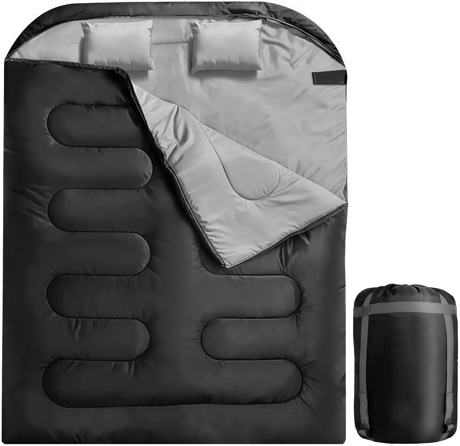 

Waterproof Lightweight Sleeping Bag for Adults Kids, Cold Weather Warm Use, Backpacking Hiking Mountaineering Indoor Outdoor