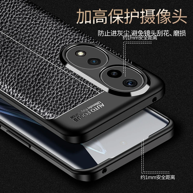 For Honor 90 Case Cover Huawei Honor 90 Capas New Shockproof Phone Bumper Back Soft TPU Leather Cover For Honor 90 Pro 5G Fundas