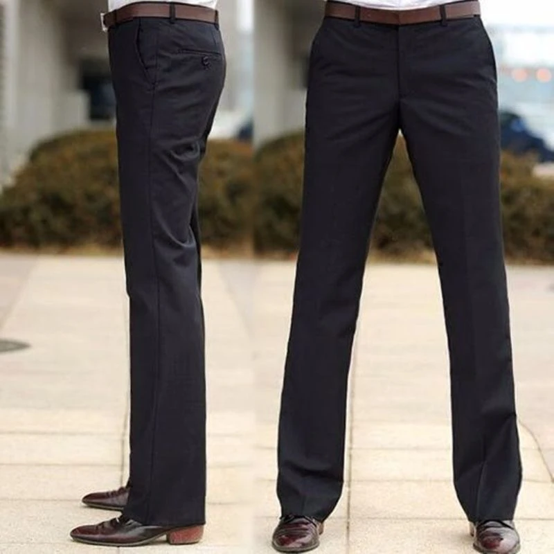 Male Suit Trousers Business Straight Social Tailoring White Clothing Dress Men\'s Summer Pants Premium Up Slacks Elegant