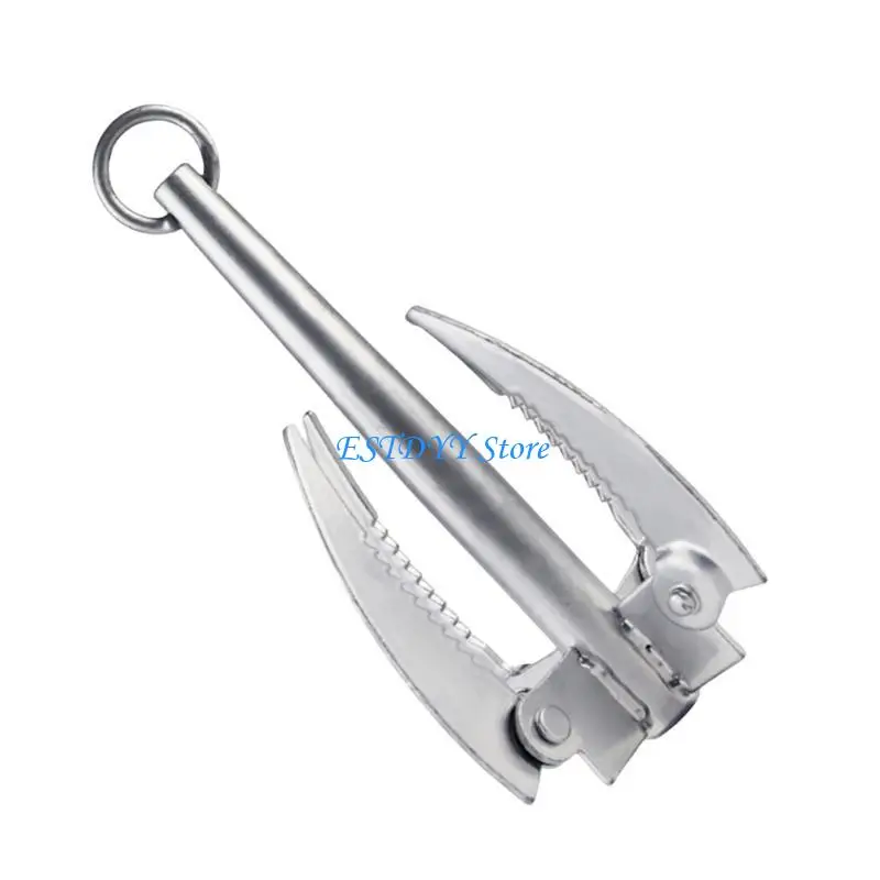 

G6DE Folding Grass Cutter Grass Root Remover Grass Puller 4 Claw Anchors Sickles Water Grass Plant Cutter Grass Lawns Mower