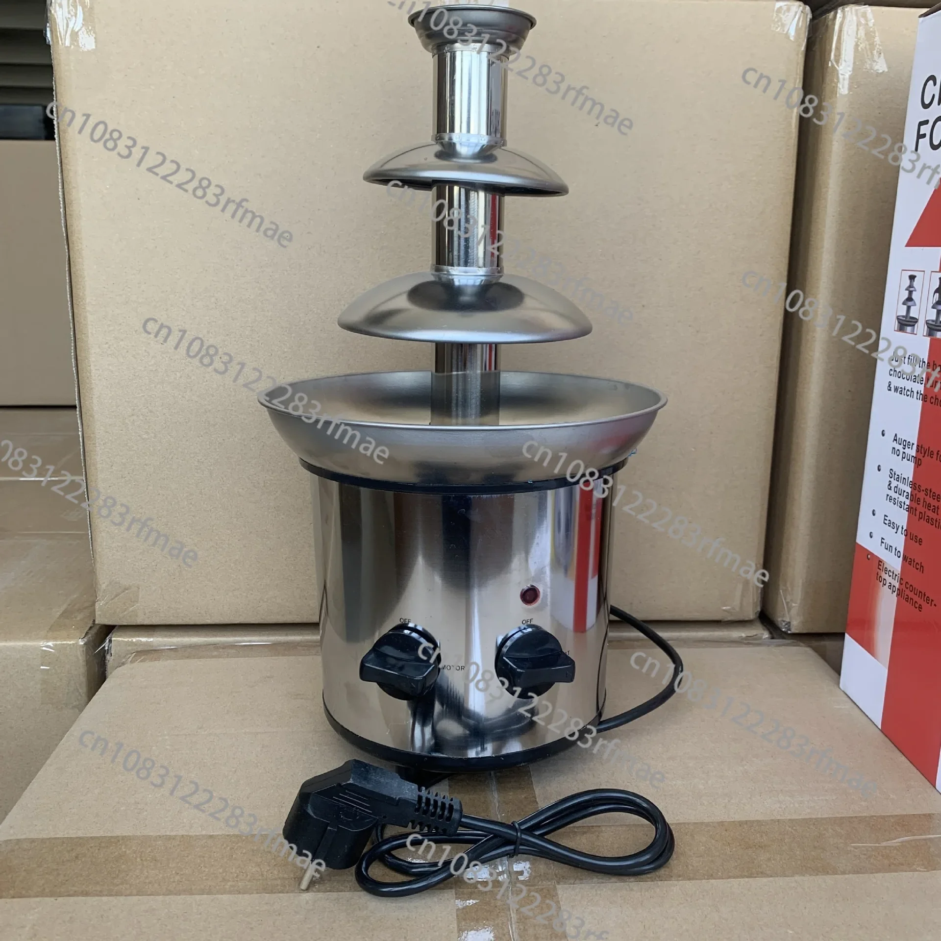 Commercial 4-Layer 60cm Height Cascade Chocolate Fountain Machine