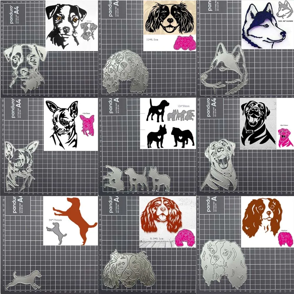 Tier Hund Metall Schneid form DIY Scrap booking Album Papier karte Dekoration Prägung Handwerk Vorlage Form
