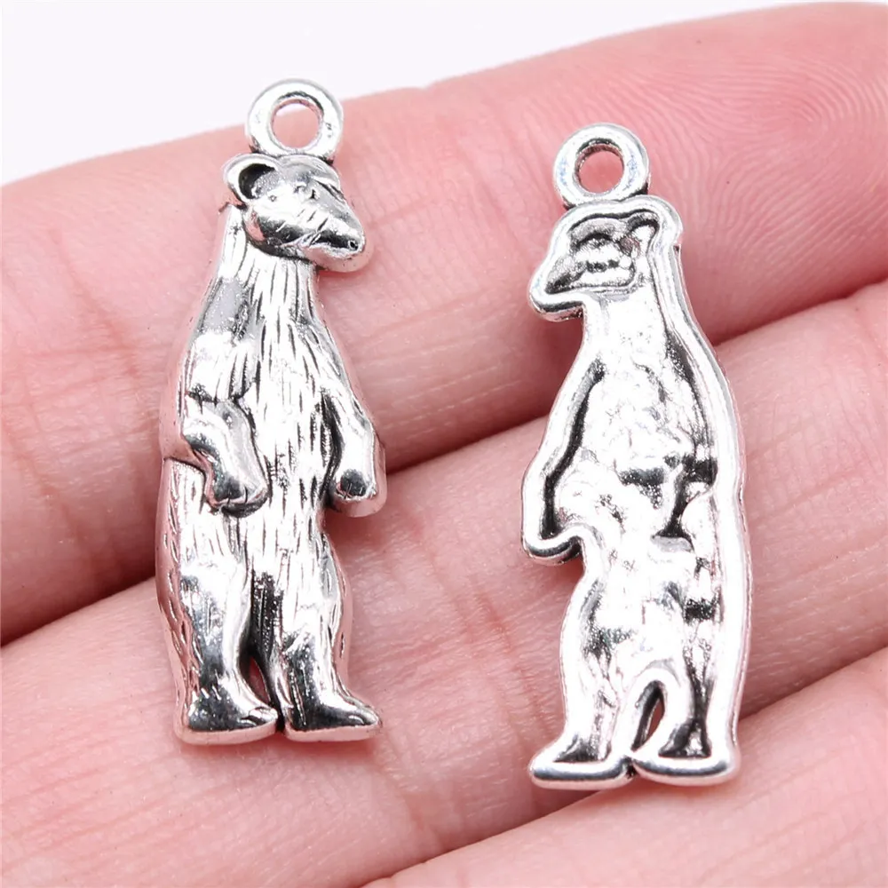 Charms Jewelry Making Accessories Zinc Alloy Hollow Out Bow Bear Handmade For Handmade Craft