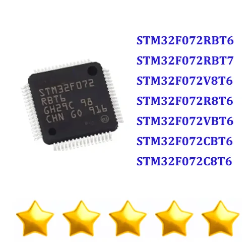 

5PCS STM32F072RBT6 STM32F072RBT7 STM32F072V8T6 STM32F072R8T6 STM32F072VBT6 STM32F072CBT6 STM32F072C8T6 072CBY6 072CBU6 072C8U6