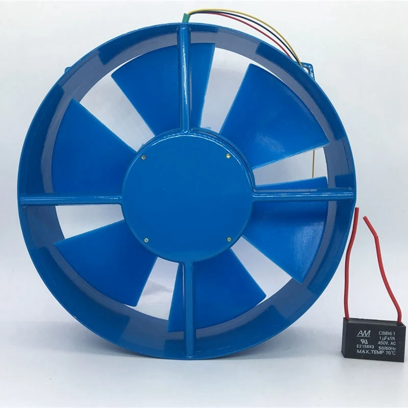 A07G-200FZY7-D Brida única AC380V 65W Ventilador de flujo axial Ventilador Caja eléctrica Ventilador de refrigeración Dirección del viento ajustable