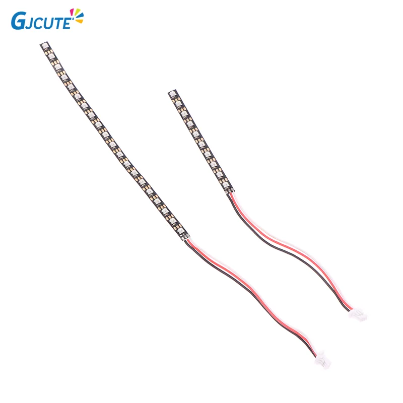 WS2812 Chip 3.5mm Width 5V Flexible Strip Board Built-in 10 / 20pcs RGB LED IC 50 / 100mm Length For RC FPV Racing Drones