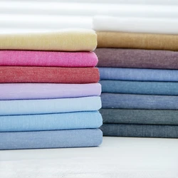 Yarn Dyed Cotton Oxford Fabric Spring Autumn Thin Shirt Dress Pants Fashion Diy Sew Wholesale Material Cloth by the Meter Soft