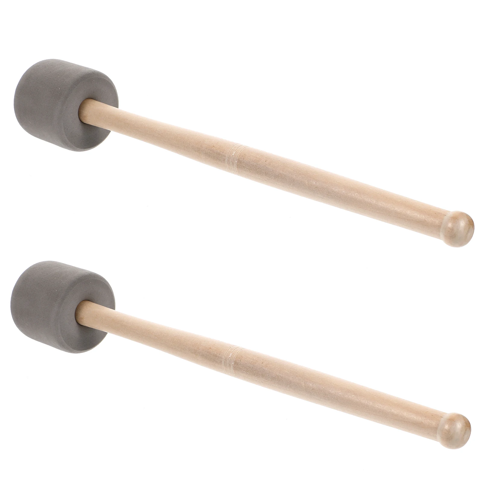 

2 Pcs Big Drumstick Percussion Mallets Sticks Hammer for Bass Wood Music Instrument Accessory with Handle
