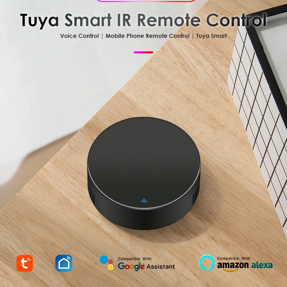 Tuya WiFi IR Remote Control With Temperature Humidity Sensor Universal Infrared Controller For Air Conditioner With Alexa Google