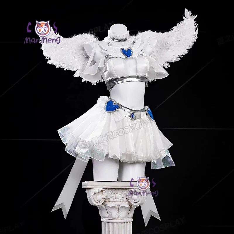 

Anime New Panty Stocking with Garterbelt Stockiel Anarchy Stocking Cosplay Costume Angel Skirt Wings Halloween for Women Girls
