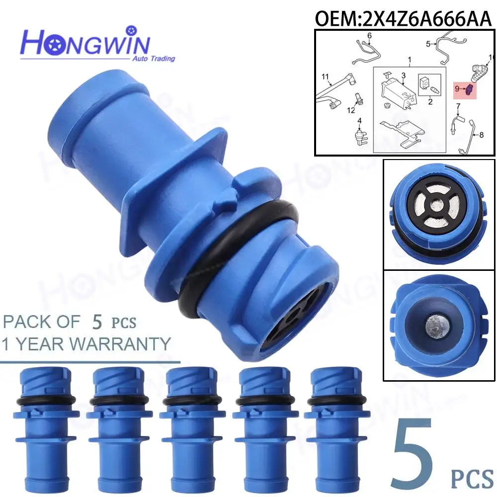 Válvula PCV 2X4Z6A666AA para Ford Mustang Expedition Crown Victoria Edge Taurus Flex Lincoln LS MKZ MKS MKT MKX, 5 uds.