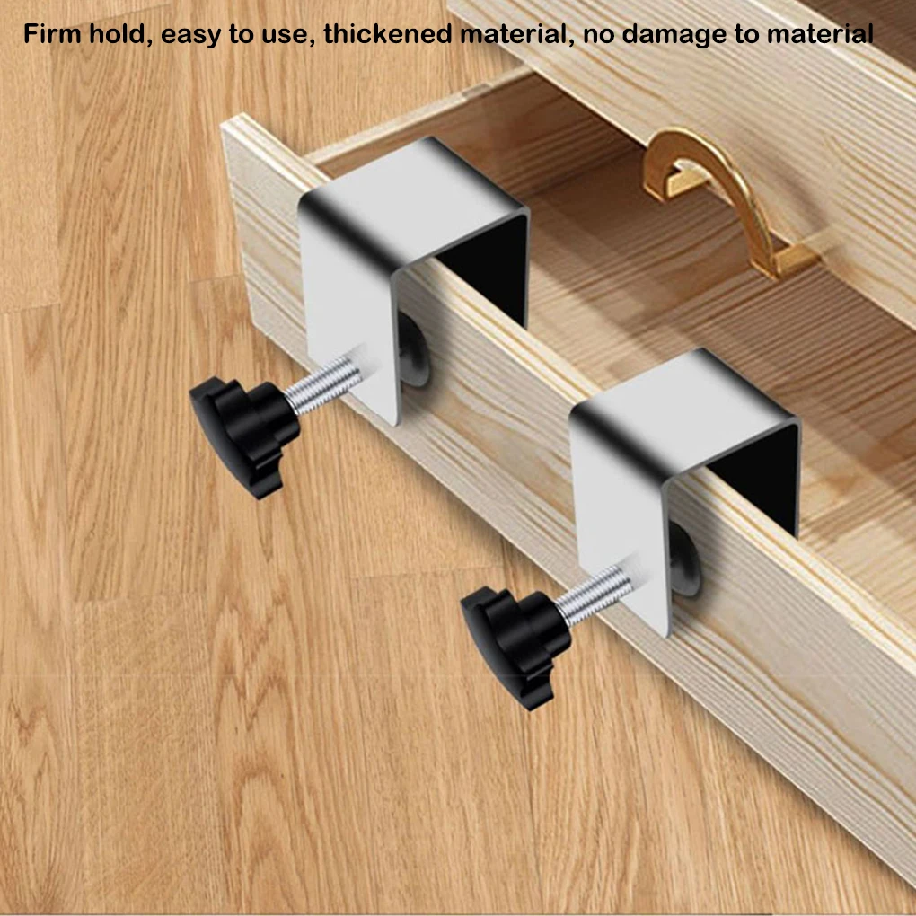 2pcs Woodworking Drawer Cabinet Tool Clip Adjustable G Shape Panel Aiding Device Clamps Hardware Home Furniture Accessories