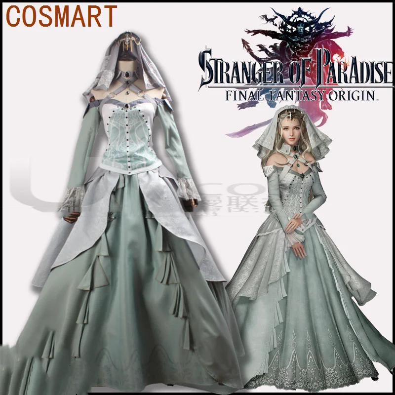 

Game Stranger Of Paradise: Final Fantasy Origin Princess Serah Cosplay Costume Halloween Uniform Women Carnival Party Dress