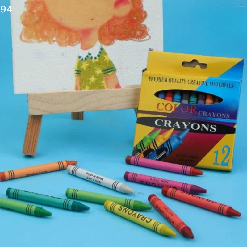 6/8/12/24 Colors Crayon Portable Box Set School Supplies Art Painting Graffiti Pens Stationary GiftNF stationery