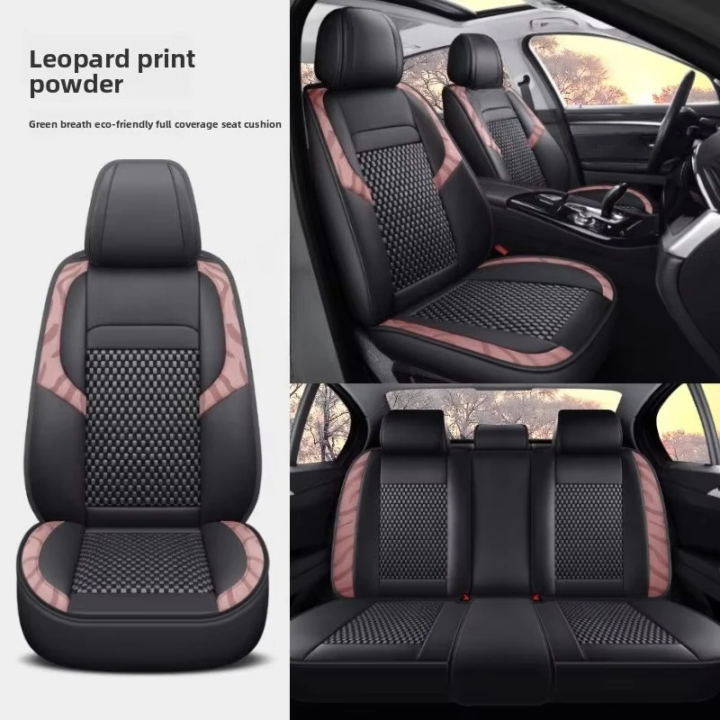 Hot-selling Gray Waterproof Cover Durable Well Fitting Front and Back 5 Seaters Full Set Leather Universal Car Seat Cover