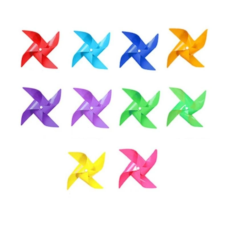  100pcs Windmill with 30m Wire Rope Fitting Gifts for Kids Wind Spinners Colorful
