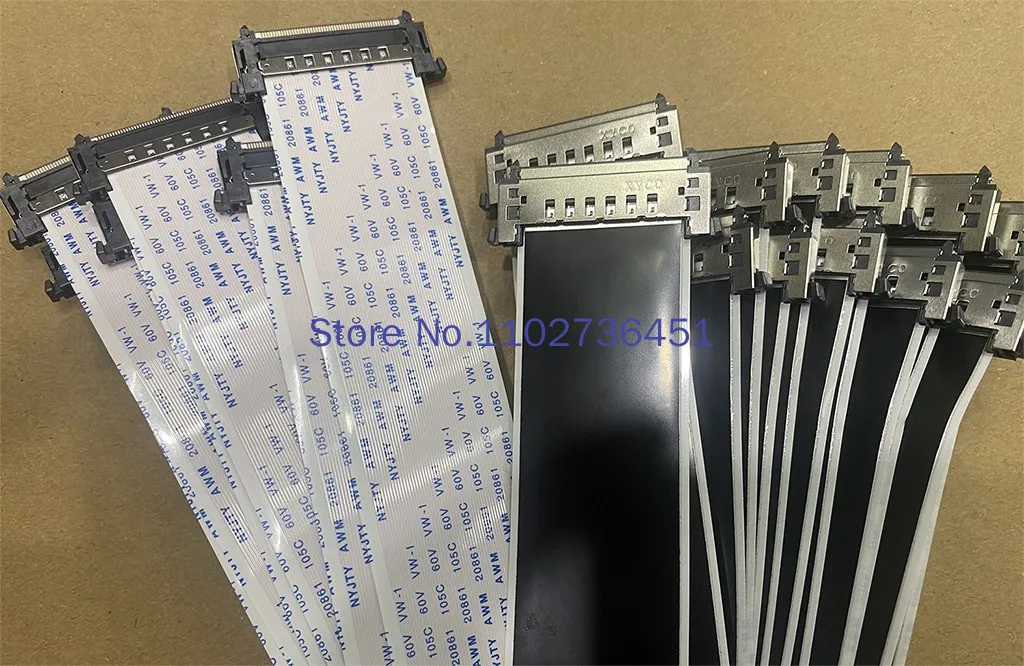 Vboケーブル4khd液晶ケーブル,51ピン,I-PEXコネクタ付き,v-oneケーブルffc