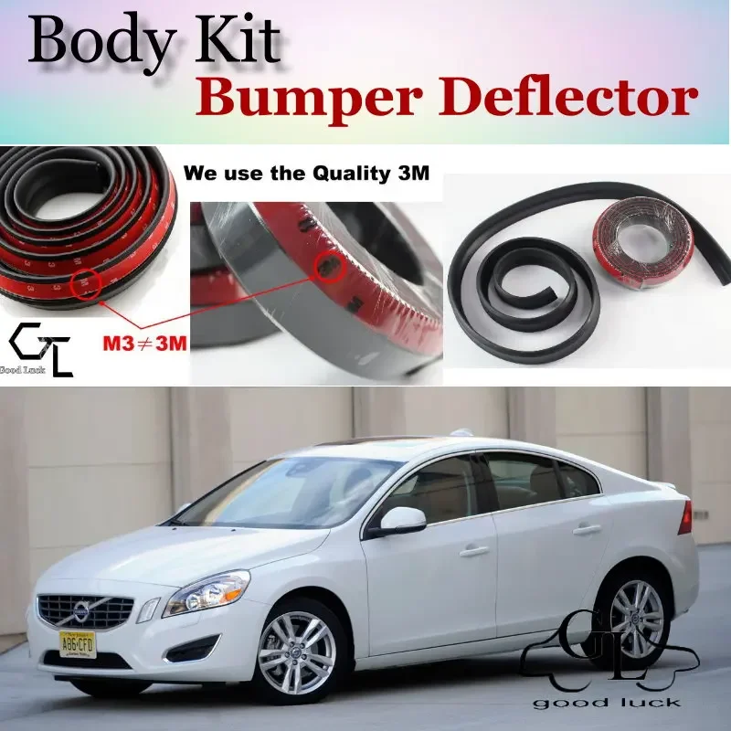 

Бампер, дефлектор губ, губы для Volvo S60 S60L, передний спойлер, юбка для фанатов TG, тюнинг автомобиля, вид на кузов/полос