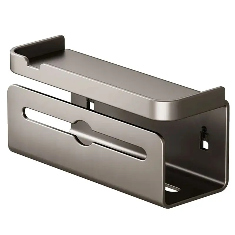 

^Arrival Wall-Mounted Tissue Box Toilet Bathroom Napkin Extractor Perforation-Free Cell Phone Kitchen Toilet Paper Storage Rack