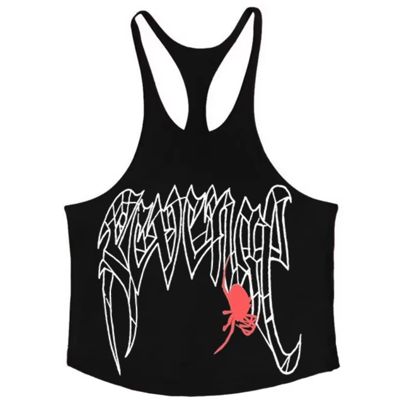 

Hommes Stringer Gym Top — Coton Précieux, Y Back, Musculation Fitness, Singlet Sans Manches, Entra III Été