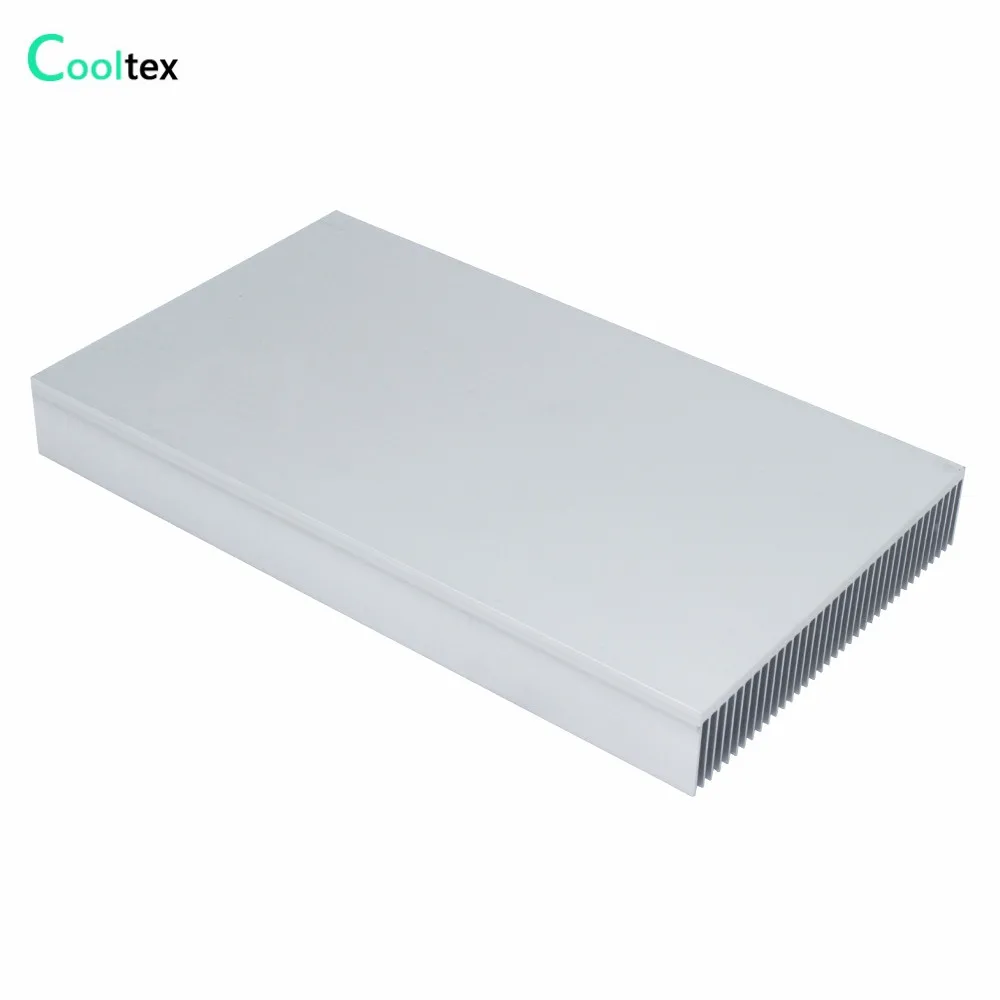 DIY Aluminum Heatsink 200x115.5x23.6mm Radiator Heat Sink Cooler for Chip LED Electronic Heat Dissipation Cooling