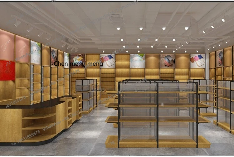 

Convenience store shelves, multi-functional tobacco and alcohol display cabinets, bookstore double-sided island display cabinets