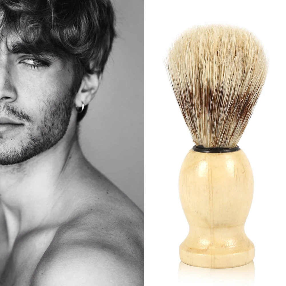 

Wood Handle Shaving Brush Shaving Brush Facial Hair for Man Shave Tools Cosmetic Tool Wood Handle
