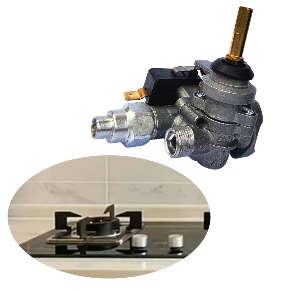 Conjunto de Válvula de Segurança para Fogão a Gás Compatível com Sistemas Embutidos SABAF para Gás Natural e Gás Liquefeito de Petróleo