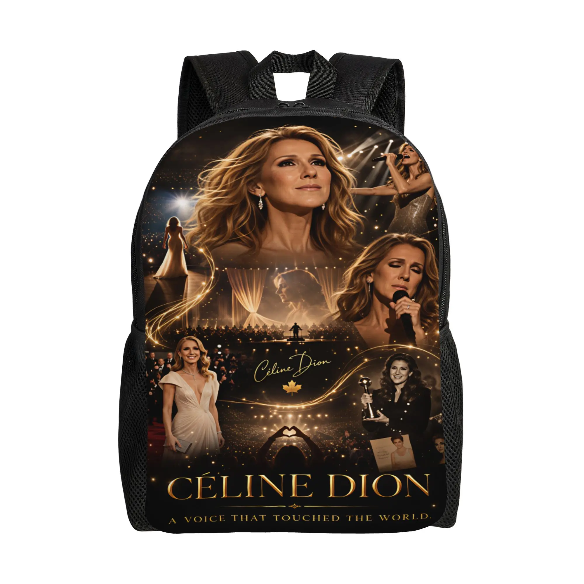 Celines Dions Paris 2026 Backpack  College Backpacks Boy Streetwear School Bags Design Soft Rucksack