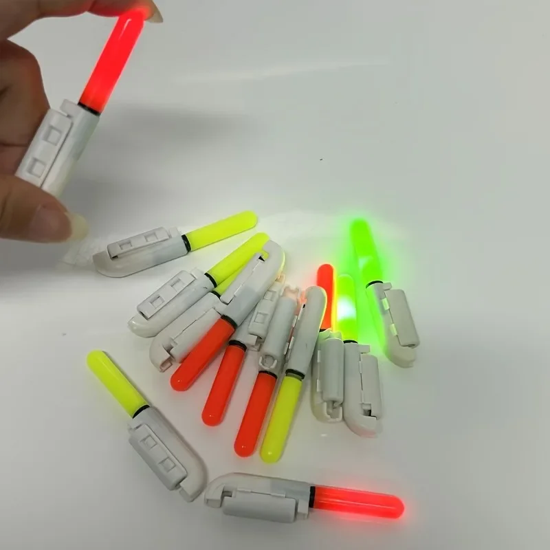 2pcs fishing light sticks&2 Rechargeable CR425 lithium batteries & chargers,illuminated float lights for night fishing equipment