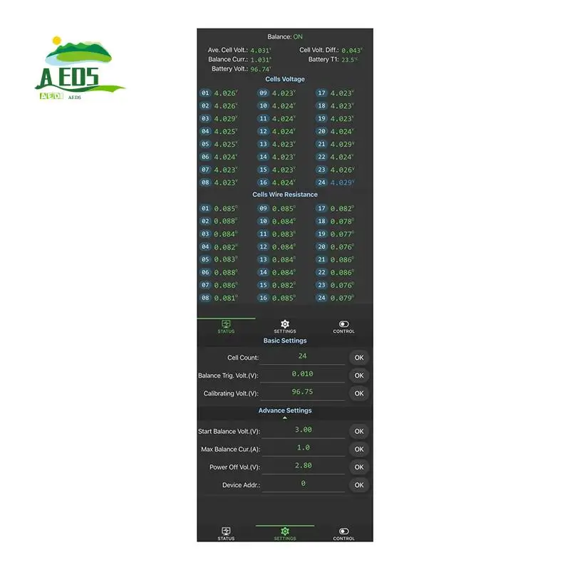 

AED5-Smart Active Balancer 4A24S 8S 16S 24S 4A Суперконденсатор Li- Lifepo4 LTO Батарея Bluetooth App Storage Balance Board