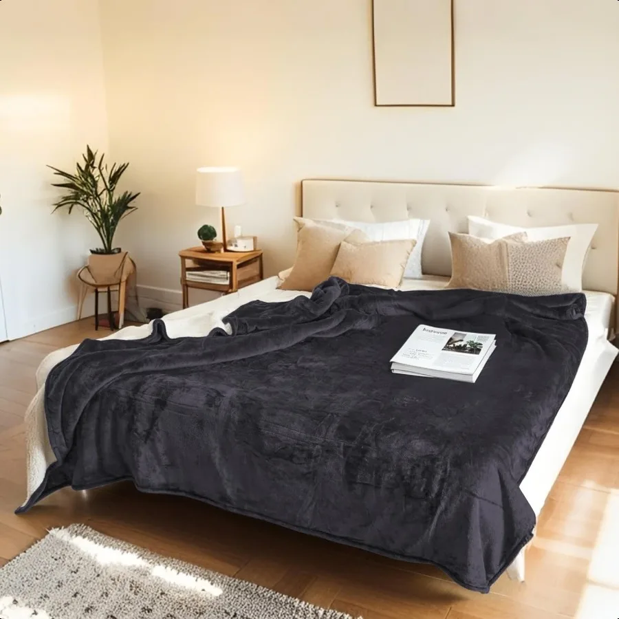 

Одеяло с электрическим подогревом, полный размер 72x84, фланелевая ткань шерпа, двухсторонняя, 6 режимов нагрева, 110 часов, автоматическое выключение, мягкая, уютная, согревающая.