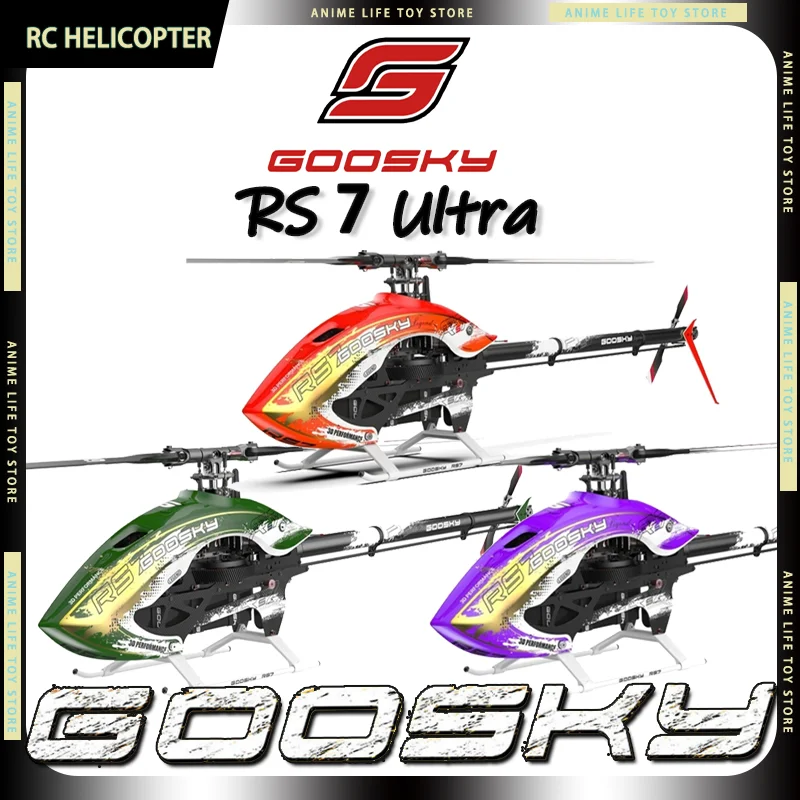 GOOSKY RS7 Ultra 700 RC Hubschrauber Professioneller 3D-Stunt-Hubschrauber mit Verbessertem Hauptgetriebe RC-Hubschrauber Kindergeschenke