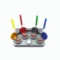 Watch Oil Dish Tool 4 Dish Watch Oiler Multipurpose Reusable Base Watch Oil Cup for Repairing Maintenance Watchmakers Worker