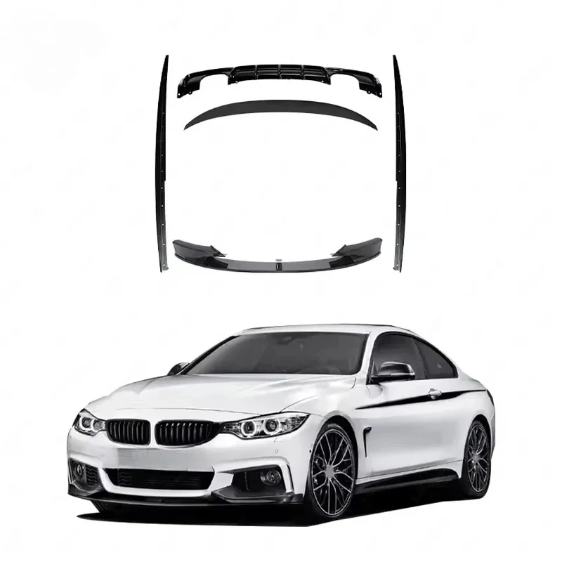Gloss Black MP Style Front Lip Rear Diffuser Side Skirts Spoiler Body Kit For 3 Series F30 Upgrade MP Bodykit