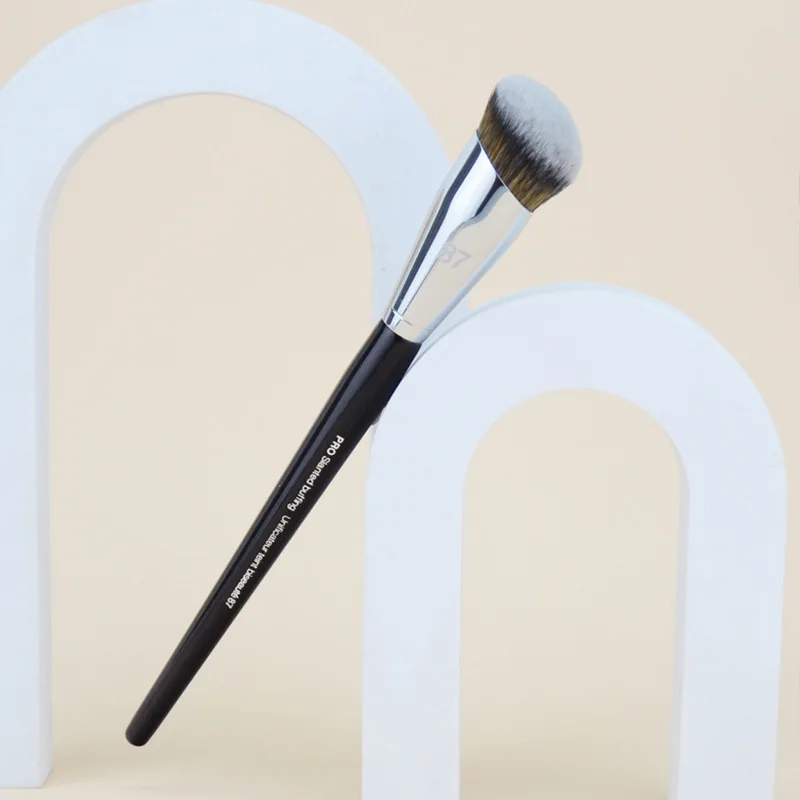 1 piece Pro Slanted Buffing Makeup Brushes #87 Angled Foundation Make up Brush Precision Face cosmetic tools synthetic hair