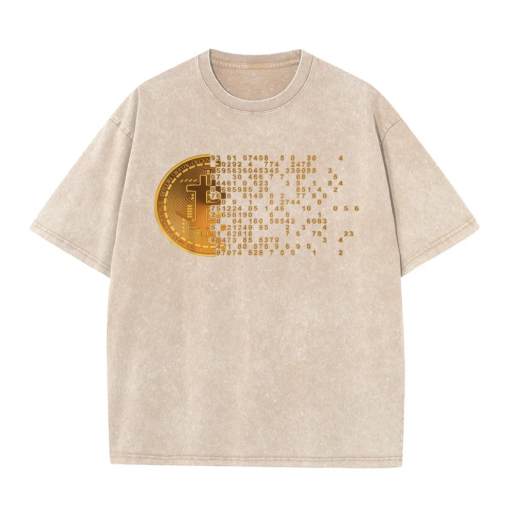 Bitcoin Support Crypto Cryptocurrency Logo T-Shirt Shirts Graphic Tee T Shirt Uomo Clothes Men's Urban Casual Printed Men Humor
