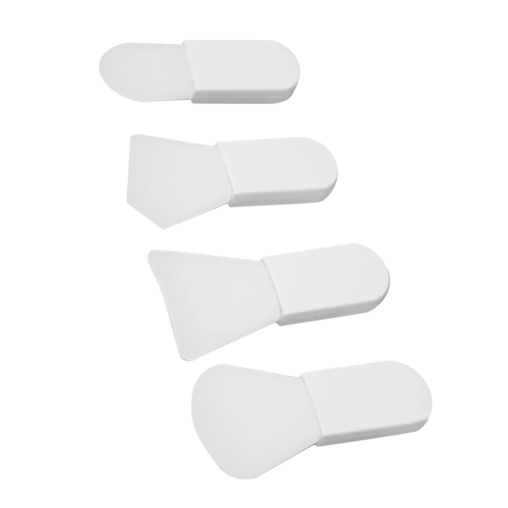 4 قطعة فرشاة للمكياج أدوات تطبيق مرنة هلام السيليكا قناع طمي الوجه أدوات التجميل السفر متعددة الوظائف سيليكون فرش الاستخدام المنزلي